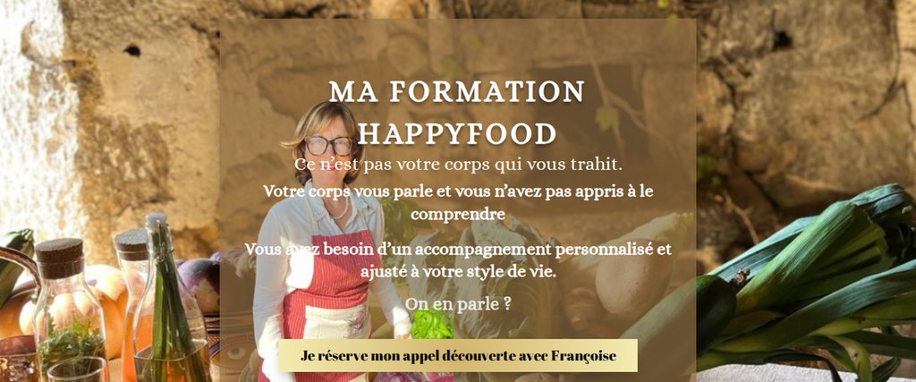 Aperçu du site Alimentation et Nutrition — Françoise Hanoul — réalisation Jorge De Almeida