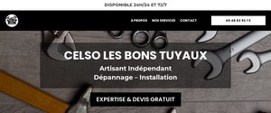Aperçu du site Celso Les Bons Tuyaux — réalisation Jorge De Almeida