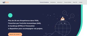 Aperçu du site ESS’Team Conseil — réalisation Jorge De Almeida