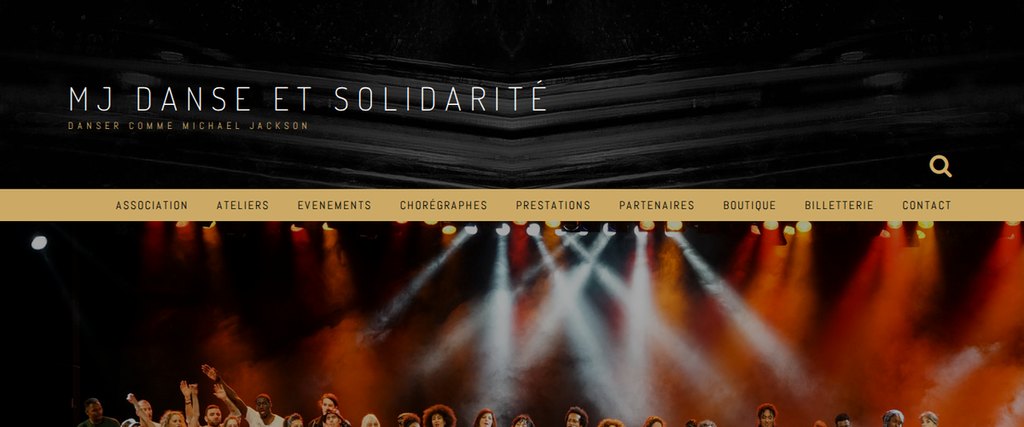 Aperçu du site MJ Danse et Solidarité — réalisation Jorge De Almeida