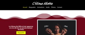 Aperçu du site Céline Motte — réalisation Jorge De Almeida