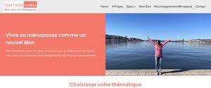 Aperçu du site Bien vivre sa ménopause — réalisation Jorge De Almeida