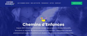 Aperçu du site Chemins d'Enfances — réalisation Jorge De Almeida