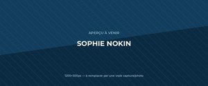 Aperçu du site Sophie Nokin — réalisation Jorge De Almeida