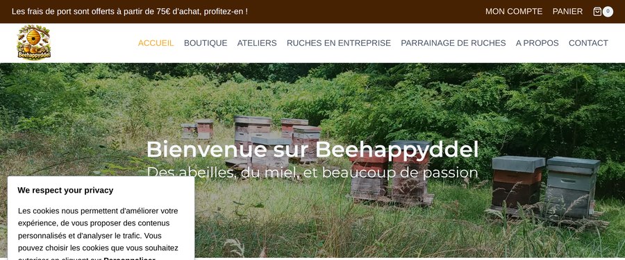Aperçu du site BeeHappyDDel