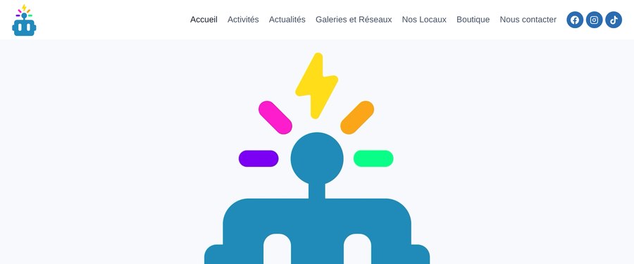 Aperçu du site L'École des Robots